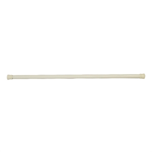 Pemberly Row Classic Adjustable 36-inch to 63-inch Shower Rod in Bone