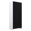 Pemberly Row Contemporary Engineered Wood Storage Closet in White