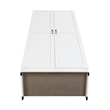 Pemberly Row Contemporary Engineered Wood Storage Closet in White