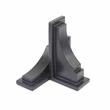 Pemberly Row Traditional Plastic Decorative Brackets in Black (Set of 2)