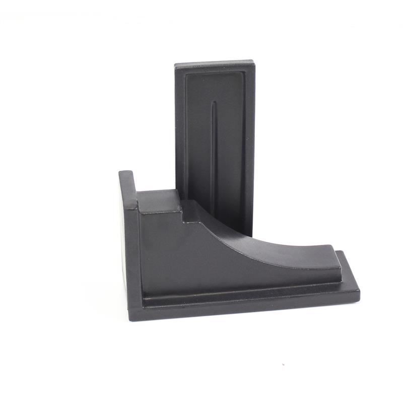 Pemberly Row Traditional Plastic Decorative Brackets in Black (Set of 2)