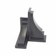 Pemberly Row Traditional Plastic Decorative Brackets in Black (Set of 2)