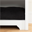 Pemberly Row Contemporary Wood Nightstand in Pure White Finish
