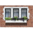 Pemberly Row 6ft Weatherproof Traditional Vinyl Window Box in White