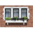 Pemberly Row 6ft Weatherproof Traditional Vinyl Window Box in White