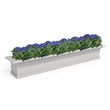 Pemberly Row 6ft Weatherproof Traditional Vinyl Window Box in White