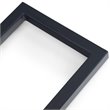 Pemberly Row Modern Solid Wood C-Shape End Table in Natural and Black