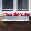 Pemberly Row 5ft Traditional Plastic Window Box in White Finish