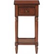 Pemberly Row End Table Nightstand Bedside Square in Wood - Mahogany