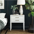 Pemberly Row Engineered Wood Contemporary End Table in White
