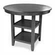 Pemberly Row 5-Piece Transitional Wood Counter Set in Gray Finish