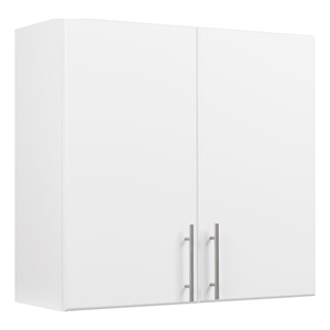 Pemberly Row Engineered Wood Contemporary 32&quot Wall Cabinet in White