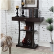 Pemberly Row Transitional Console Table in Espresso Wood Finish