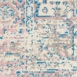 Pemberly Row 6' x 9' White and Pink Fabric Vintage Area Rug (6' x 9')