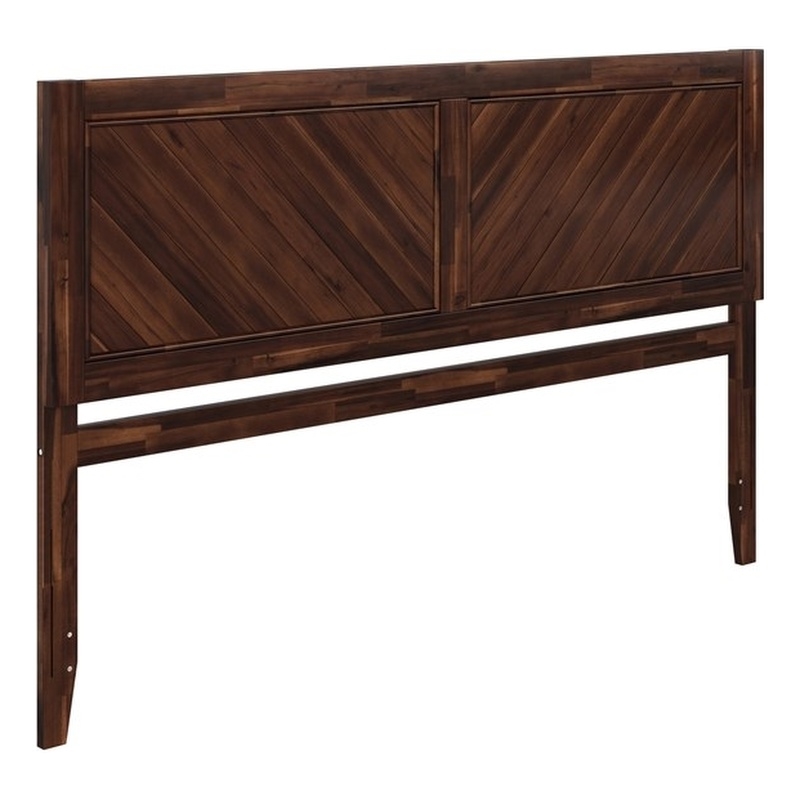 Pemberly Row Canyon King Wood Headboard in Barnwood