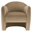 Pemberly Row Modern / Contemporary Wood Accent Chair in Taupe