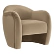 Pemberly Row Modern / Contemporary Wood Accent Chair in Taupe