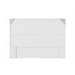 Pemberly Row Full Solid Wood Murphy Bed Chest with Built-In Charger in White