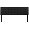 Pemberly Row Contemporary Upholstered King Panel Headboard in Gray