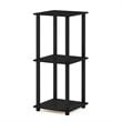 Pemberly Row Engineered Wood Simplistic End Table in Americano Black (Set of 2)