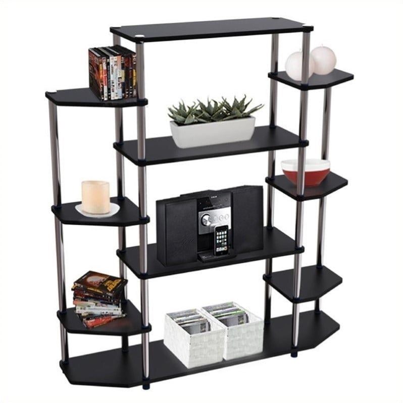 Pemberly Row No Tools Wall Unit Bookshelf 47.25