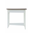 Pemberly Row Transitional Wedge End Table in White Wood Finish
