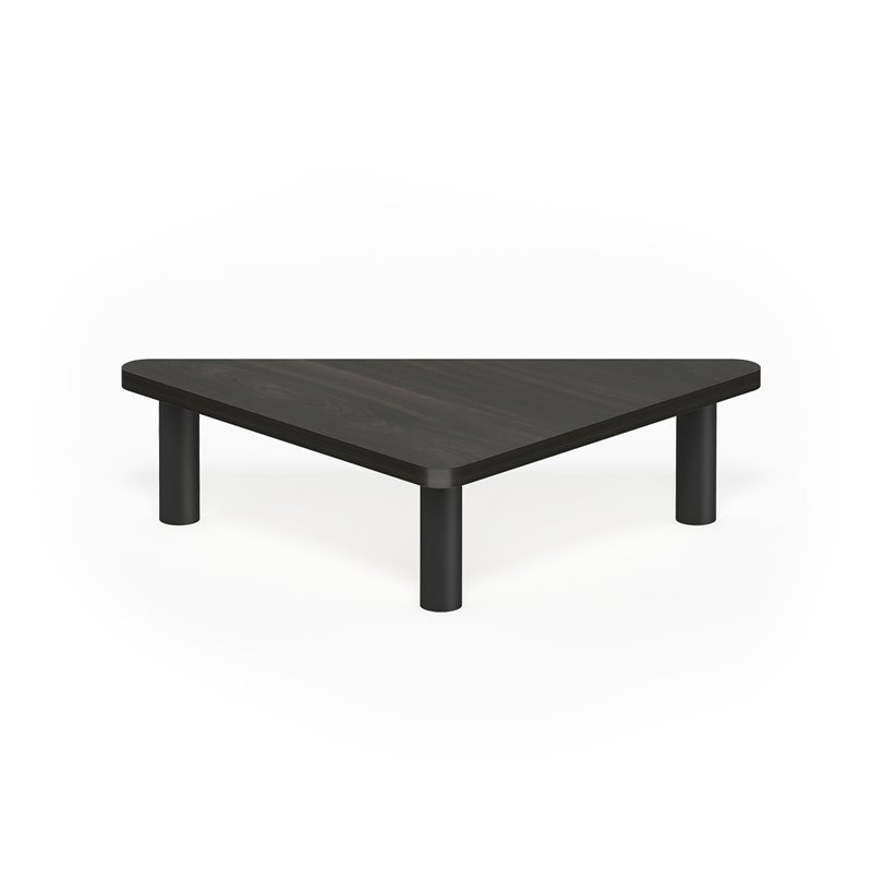 Pemberly Row Turn-N-Tube Wood Corner Monitor Riser Stand in Espresso/Black