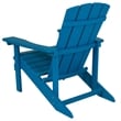 Pemberly Row Farmhouse Faux Wood Adirondack Chair In Blue Finish