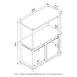 Pemberly Row Wood 3-Tier Storage Rack Shelving Unit w/Bins in Beech/Natural