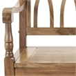 Pemberly Row Modern / Contemporary Pine Wood Bench in Oak Finish