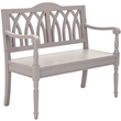 Pemberly Row Modern / Contemporary Pine Bench in Gray Finish