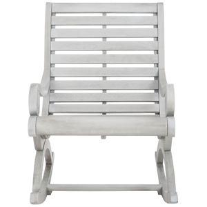 Pemberly Row Modern / Contemporary Patio Rocker in Gray Finish