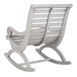 Pemberly Row Modern / Contemporary Patio Rocker in Gray Finish