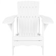 Pemberly Row Modern / Contemporary Acacia Chair in White Finish