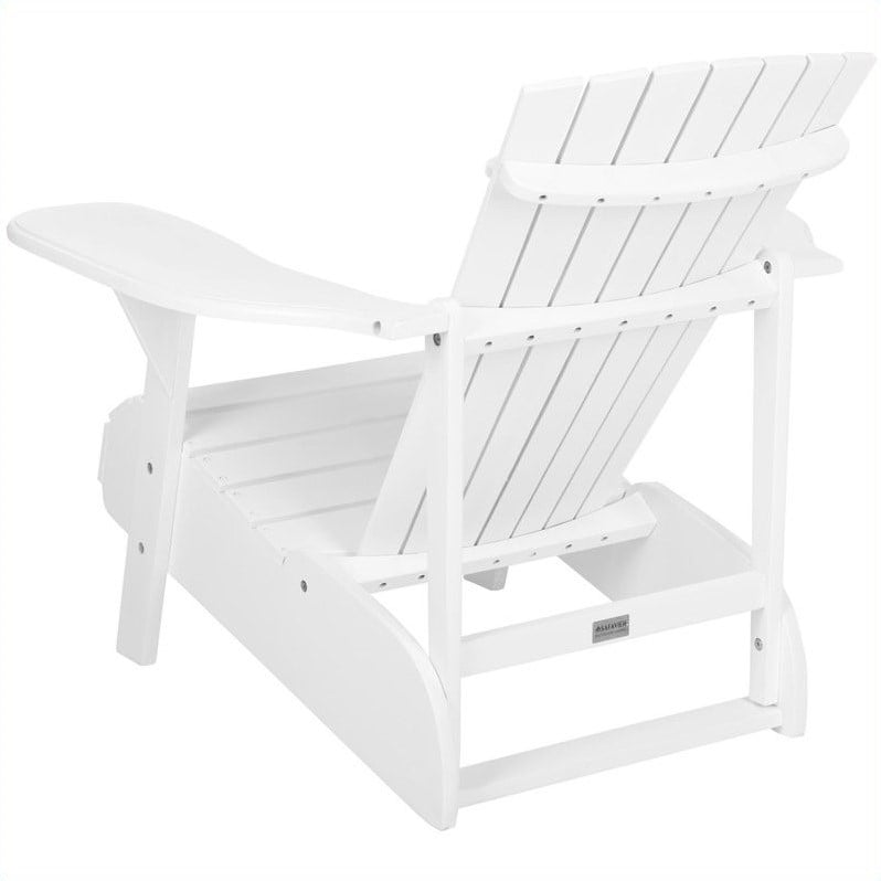 Pemberly Row Modern / Contemporary Acacia Chair in White Finish