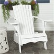 Pemberly Row Modern / Contemporary Acacia Chair in White Finish