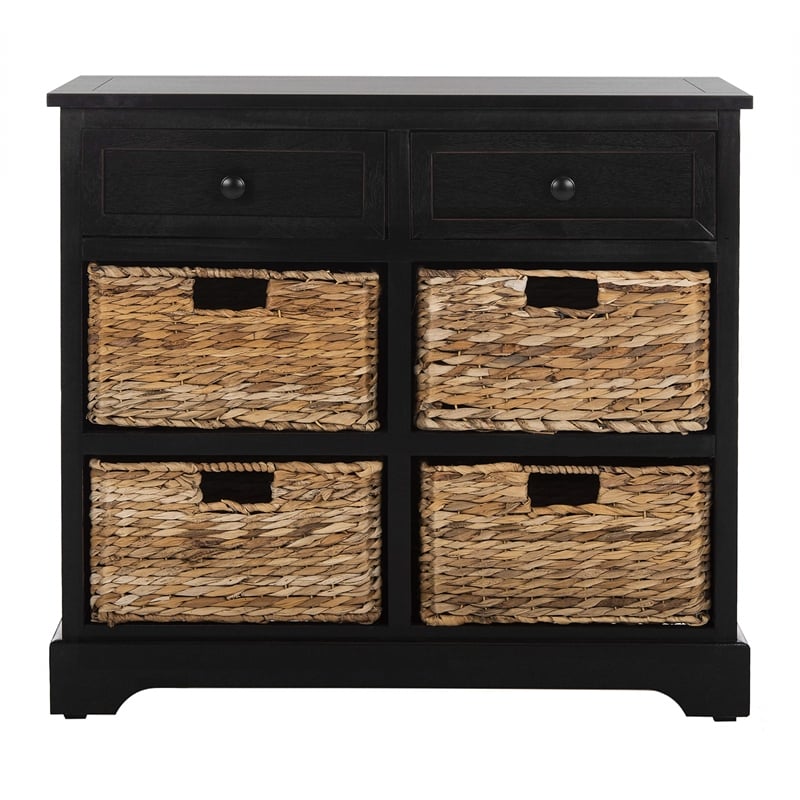 Pemberly Row Modern / Contemporary Wood Storage Unit in Black