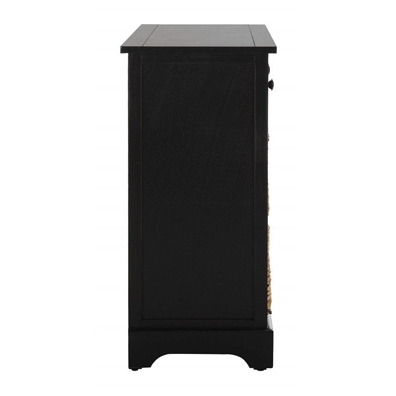 Pemberly Row Modern / Contemporary Wood Storage Unit in Black