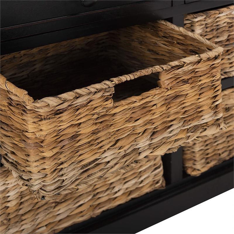 Pemberly Row Modern / Contemporary Wood Storage Unit in Black