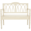 Pemberly Row Modern / Contemporary Poplar Wood Bench in White