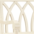 Pemberly Row Modern / Contemporary Poplar Wood Bench in White