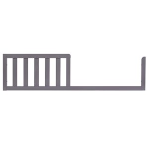Pemberly Row Modern / Contemporary Toddler Bed Guardrail Gray