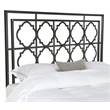 Pemberly Row Contemporary King Metal Headboard in Gunmetal Finish