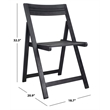 Pemberly Row Contemporary 5 Piece Patio Dining Set in Black Finish