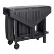 Pemberly Row Contemporary 5 Piece Patio Dining Set in Black Finish