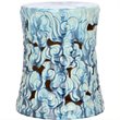 Pemberly Row Contemporary Ceramic Garden Stool in Ocean Blue
