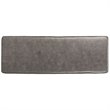 Pemberly Row Contemporary Faux Leather Bench in Gray and Black