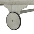 Pemberly Row Contemporary Patio Chaise Lounge in Gray and White
