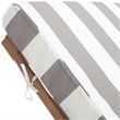 Pemberly Row Contemporary Mobile Patio Chaise Lounge in Gray and White