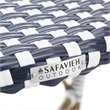 Pemberly Row Wicker Patio Dining Side Chair in Navy (Set of 2)